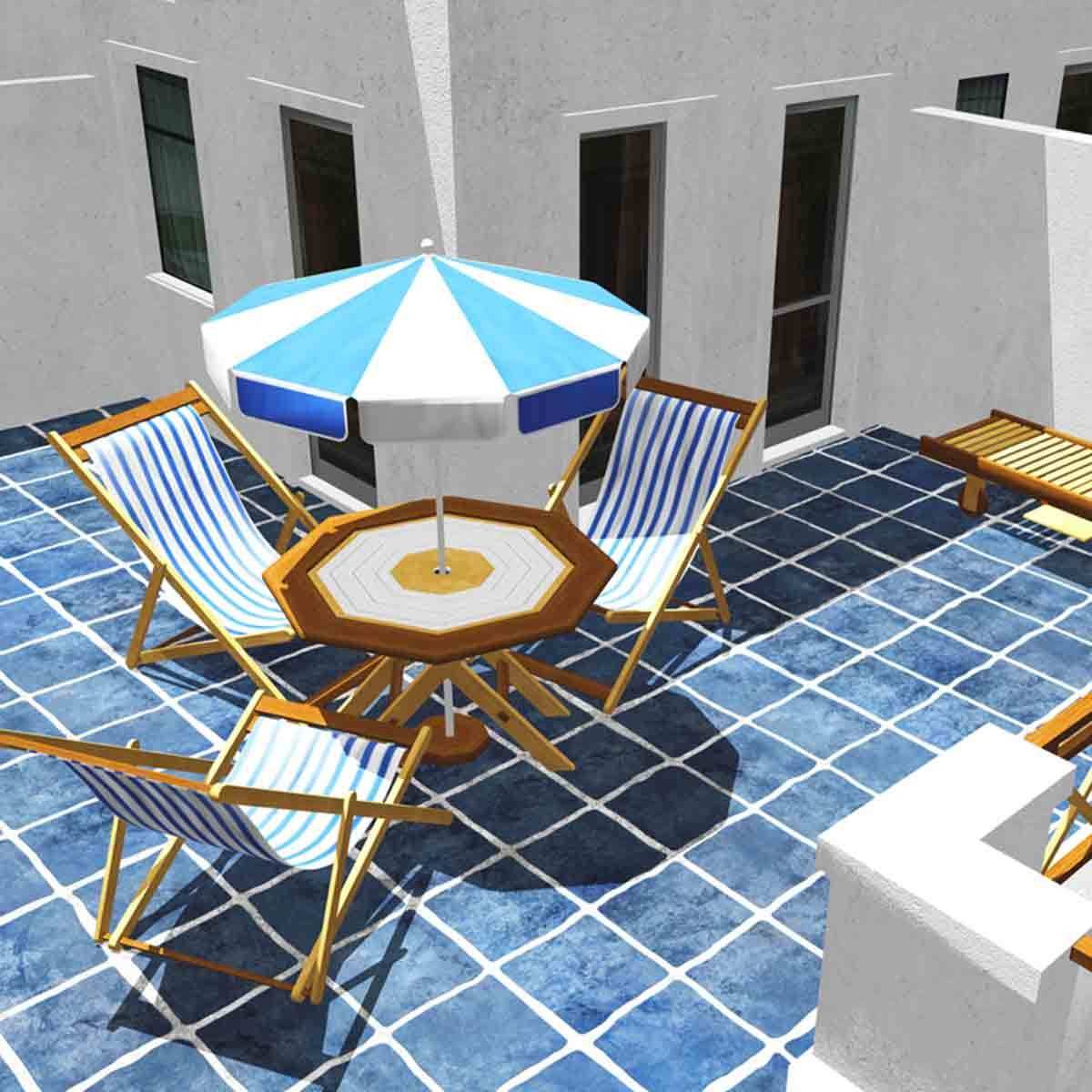 Ceramic Tile Patio