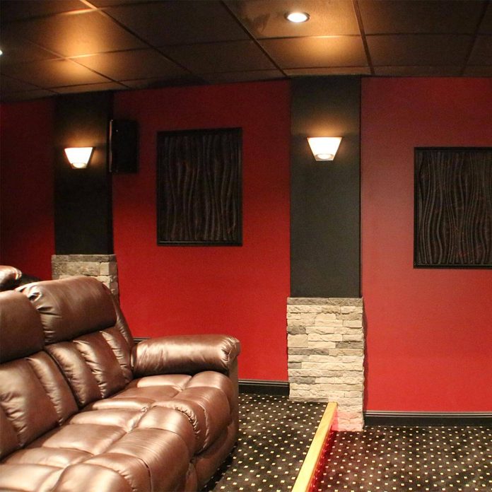 reader built home theater steps