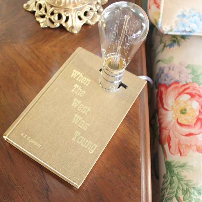 lamp old book
