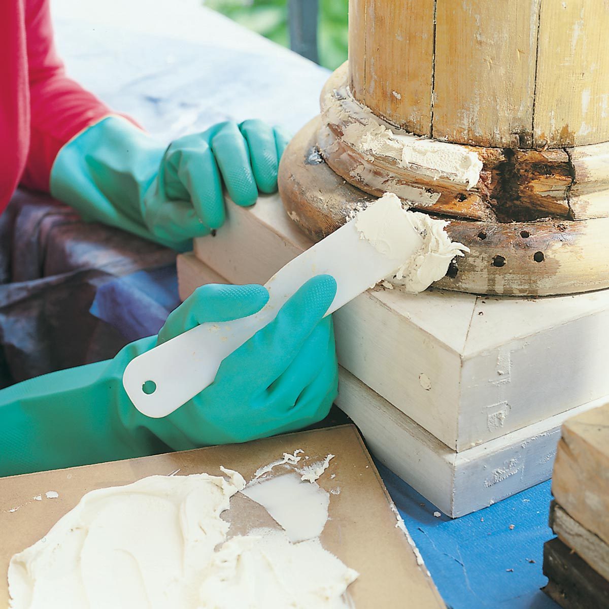 fill the wood cavity with epoxy