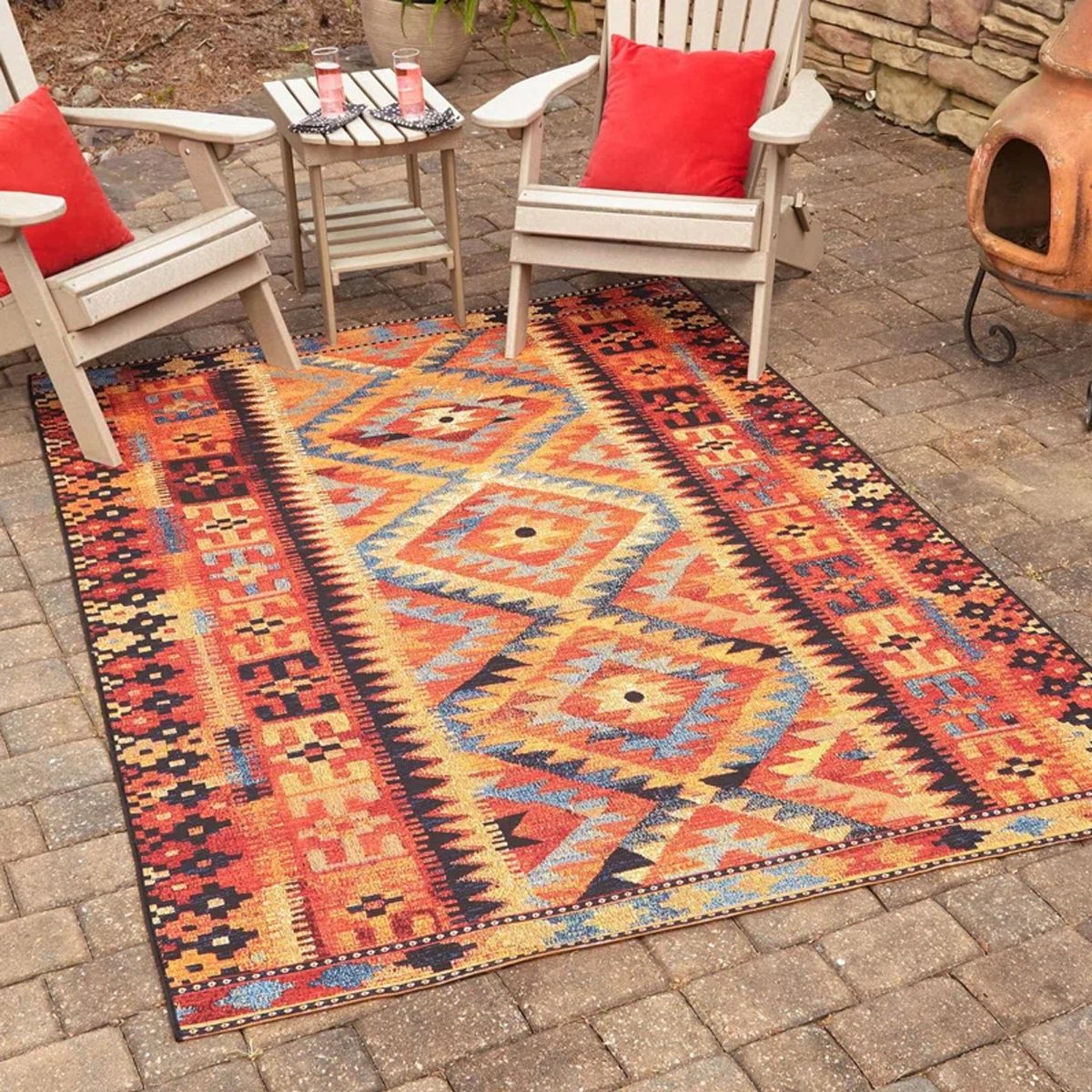 Lorena Machine Woven Power Loomed Indoor Outdoor Rug Ecomm Wayfair.com