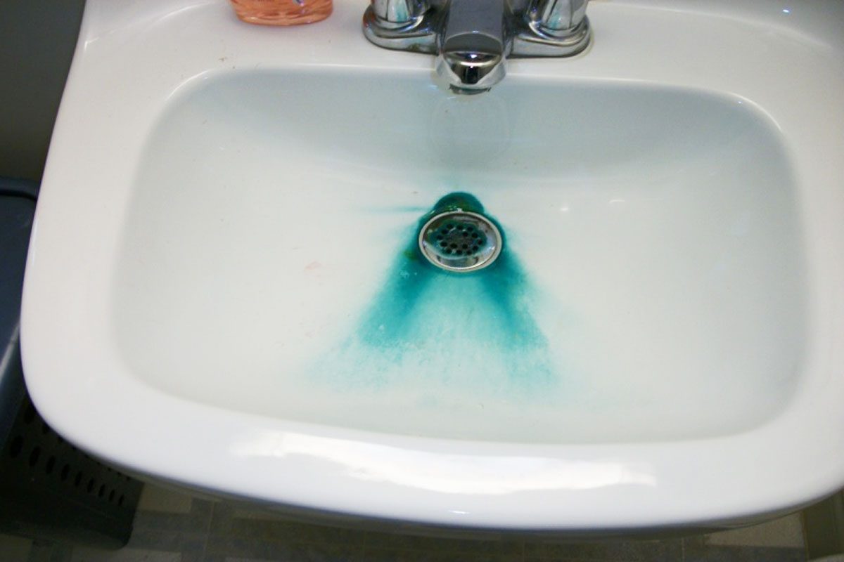 What It Means If You See Green Residue in Your Sink