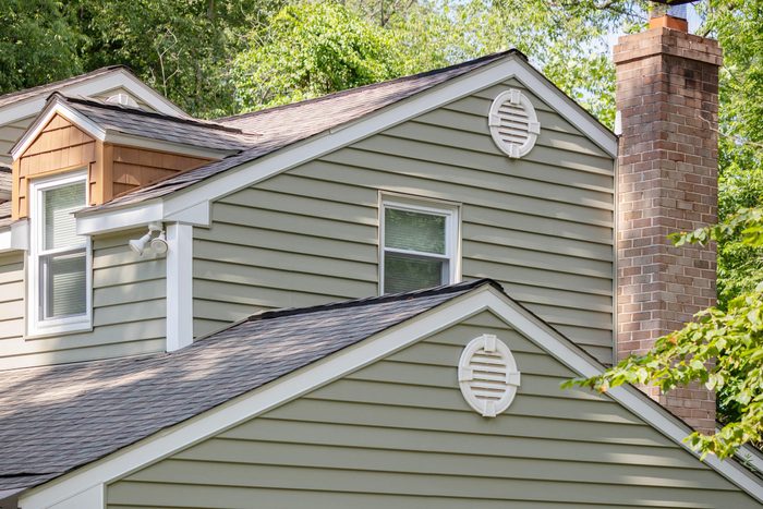 light green house exterior