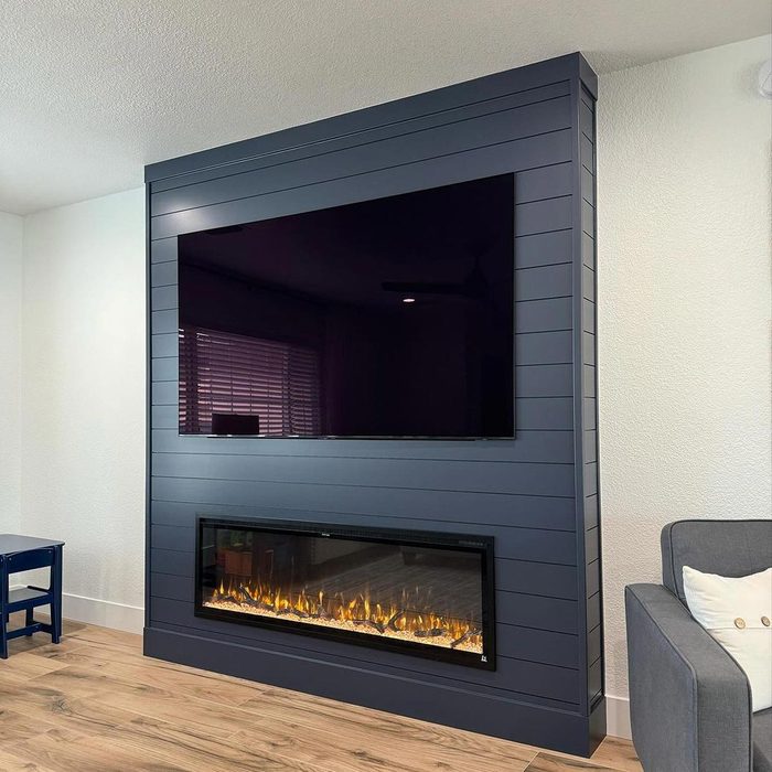 DIY Fireplace TV Wall